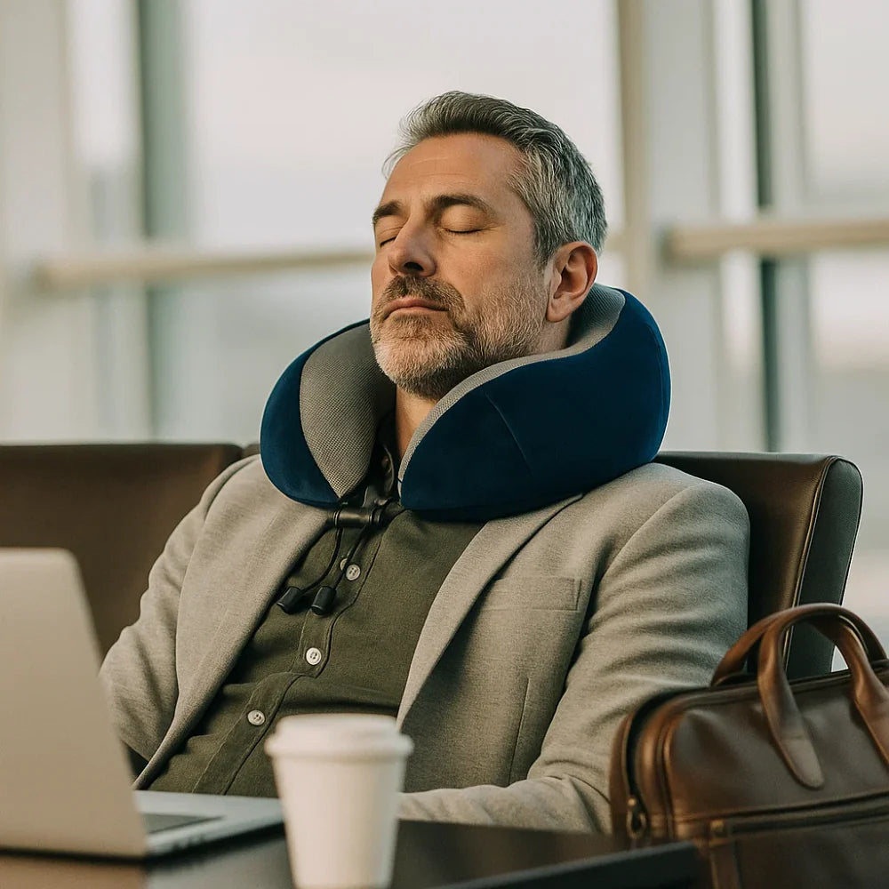 Memory foam travel pillow
