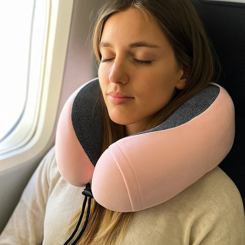 Memory foam travel pillow