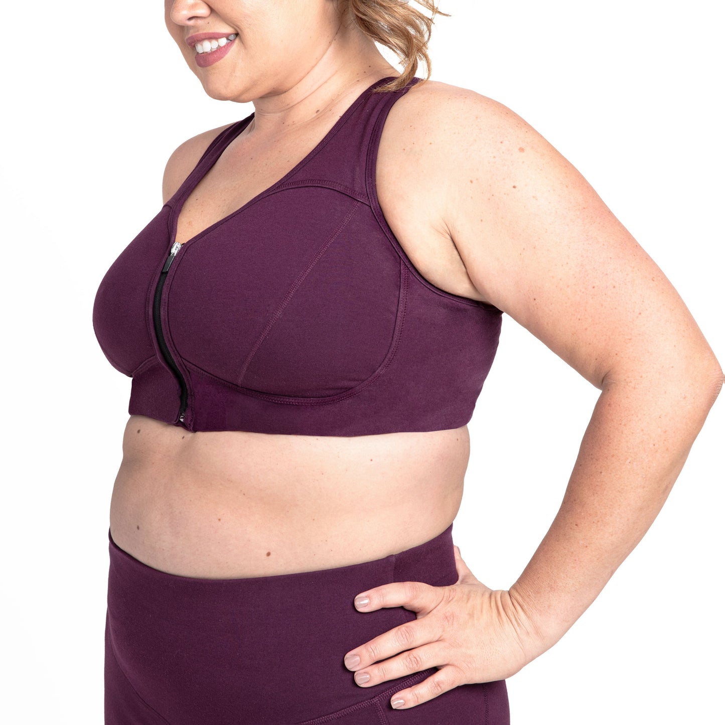 Basic Grace Zip Front Bra