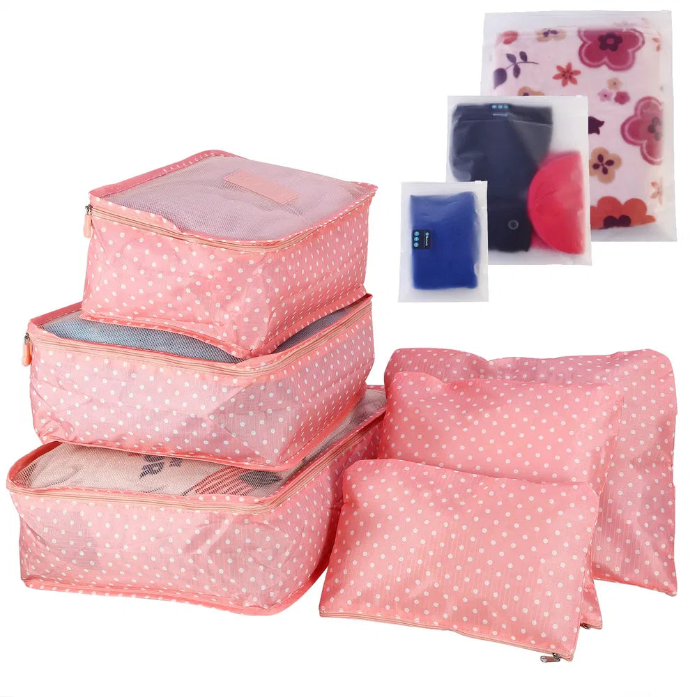 "9-Piece Compression Packing Cube Set — Travel Luggage Organizer"