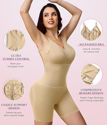Summer 2024 Seamless Shapewear Bodysuit for Women -