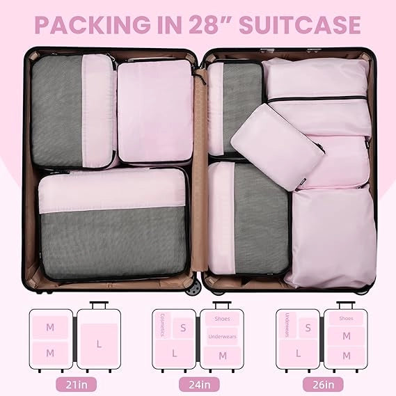 9 Set Packing Cubes for Travel