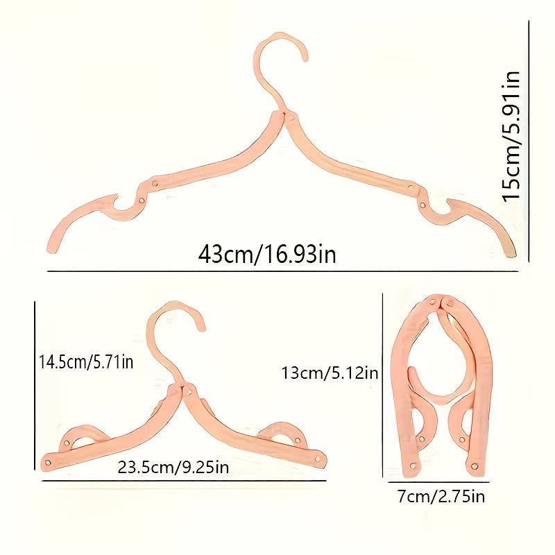 10/20 Portable Travel Folding Hangers - Essential Additions for Cruise Ships, Compact Drying Racks, Clothing Hangers, Travel Hangers, Perfect Gifts for Halloween And Christmas