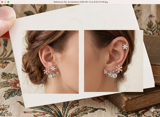 Beautiful Flower Jacket Earrings