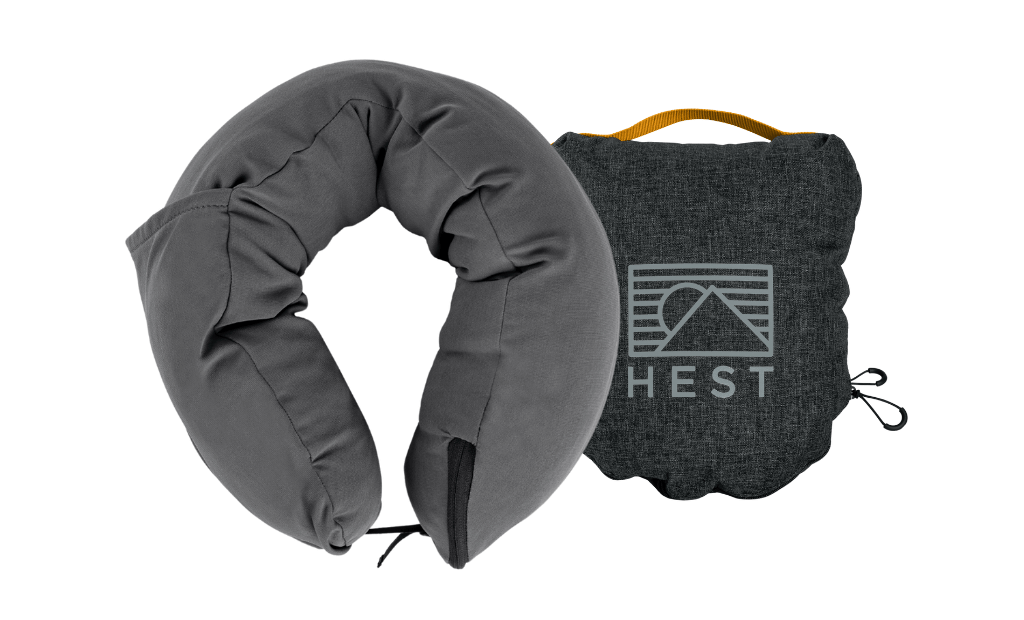 Pro Travel Pillow providing ergonomic neck support on flights and road trips