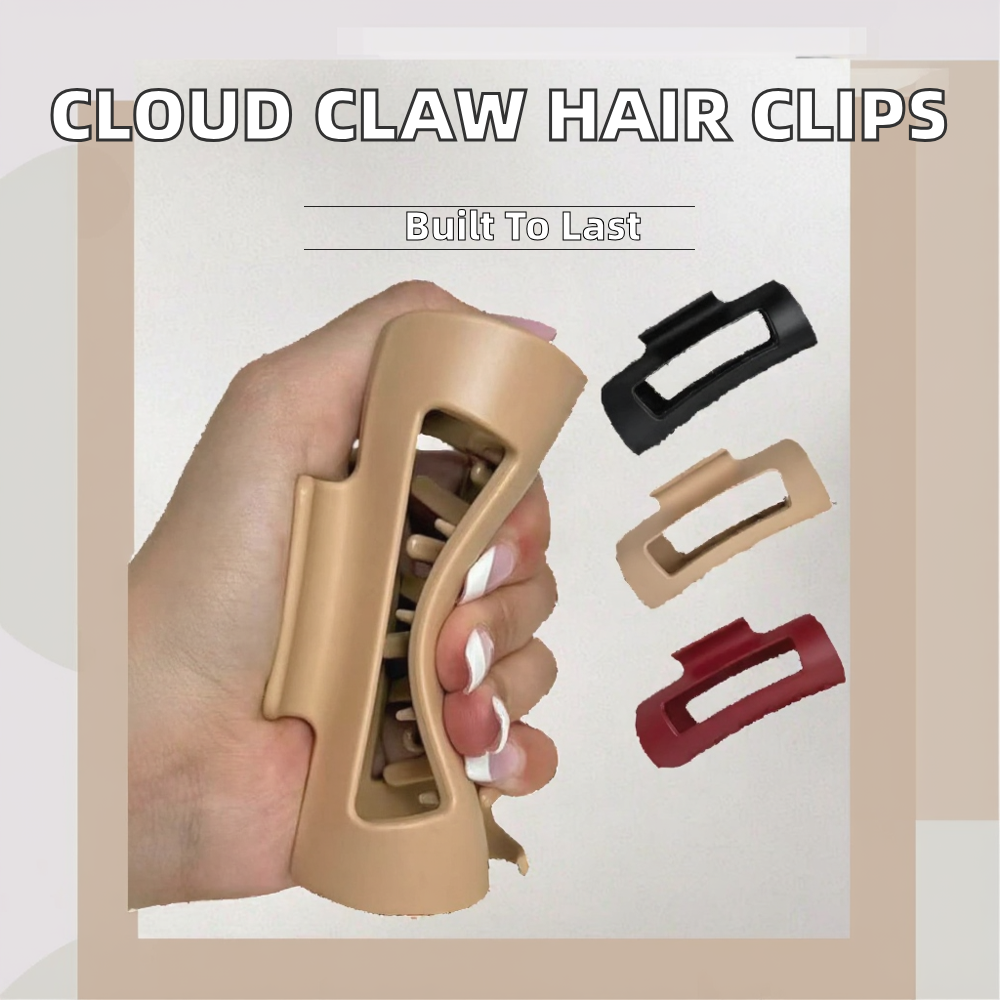 Silicone Soft Claw Clip Nonslip Elegant Hair Clip Flexible Trendy Hair Accessories for Thick Or Fine Hair