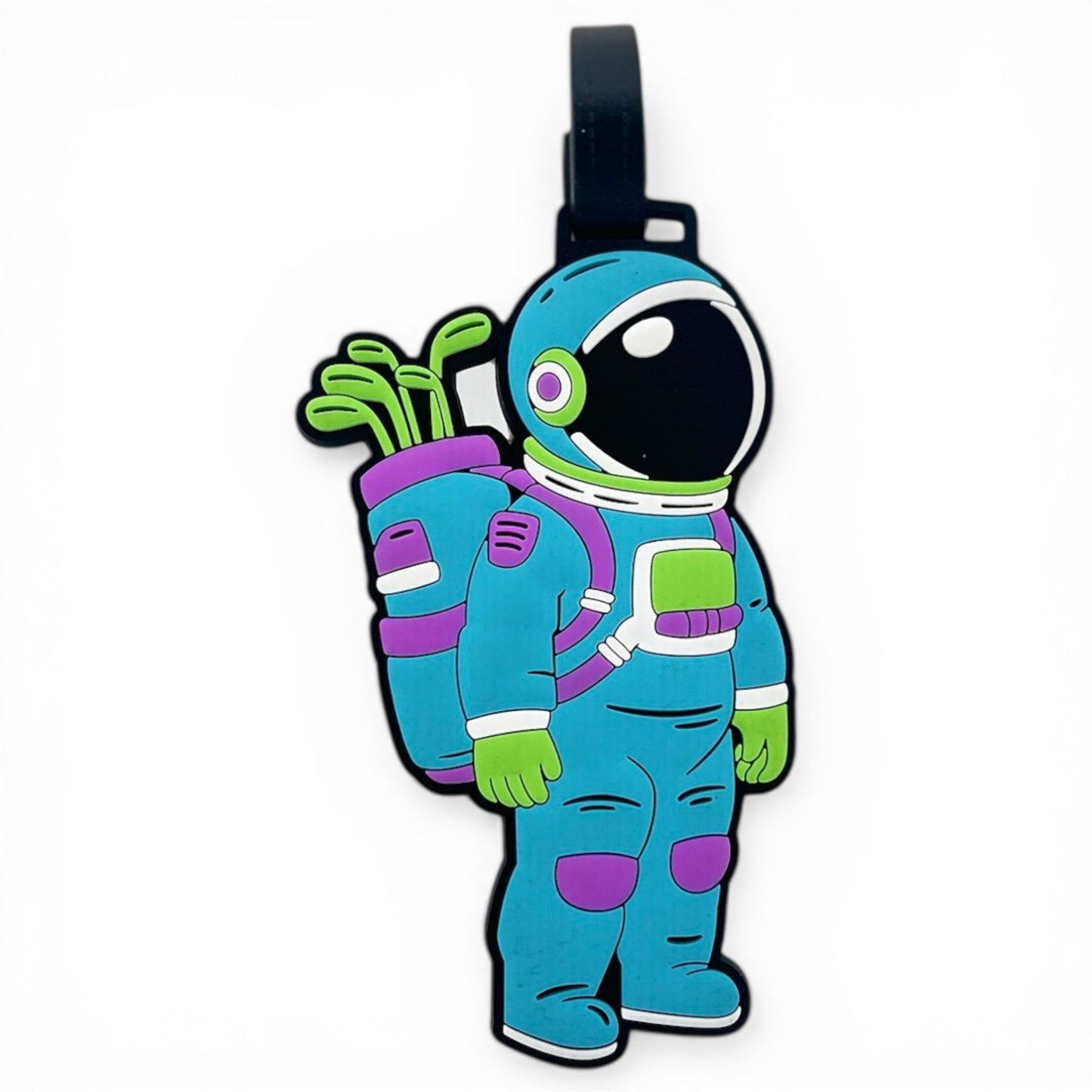 Astronaut Walker Clip-On Tag | Multi-Use Bag Tag, Travel Tag, Golf Accessory