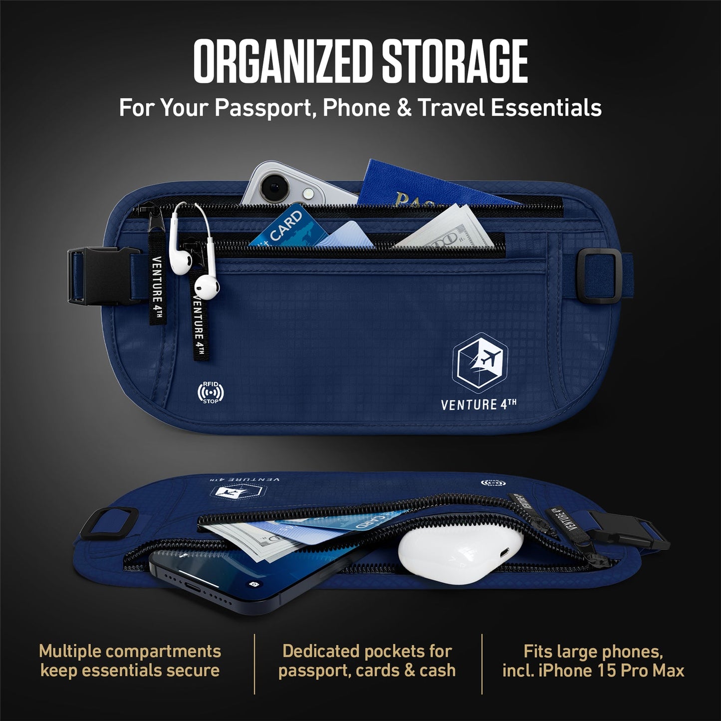 RFID Safe Money Belt