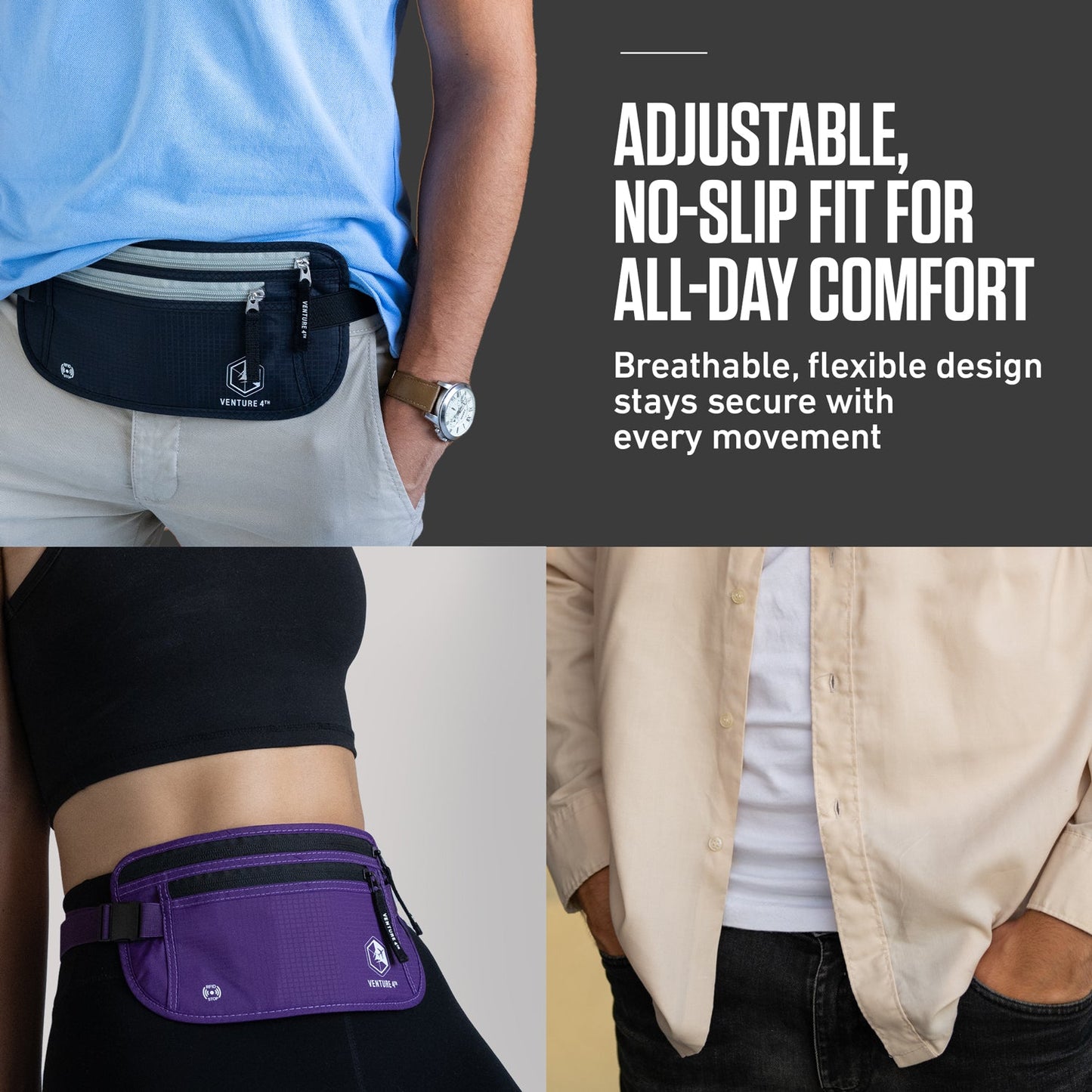 RFID Safe Money Belt