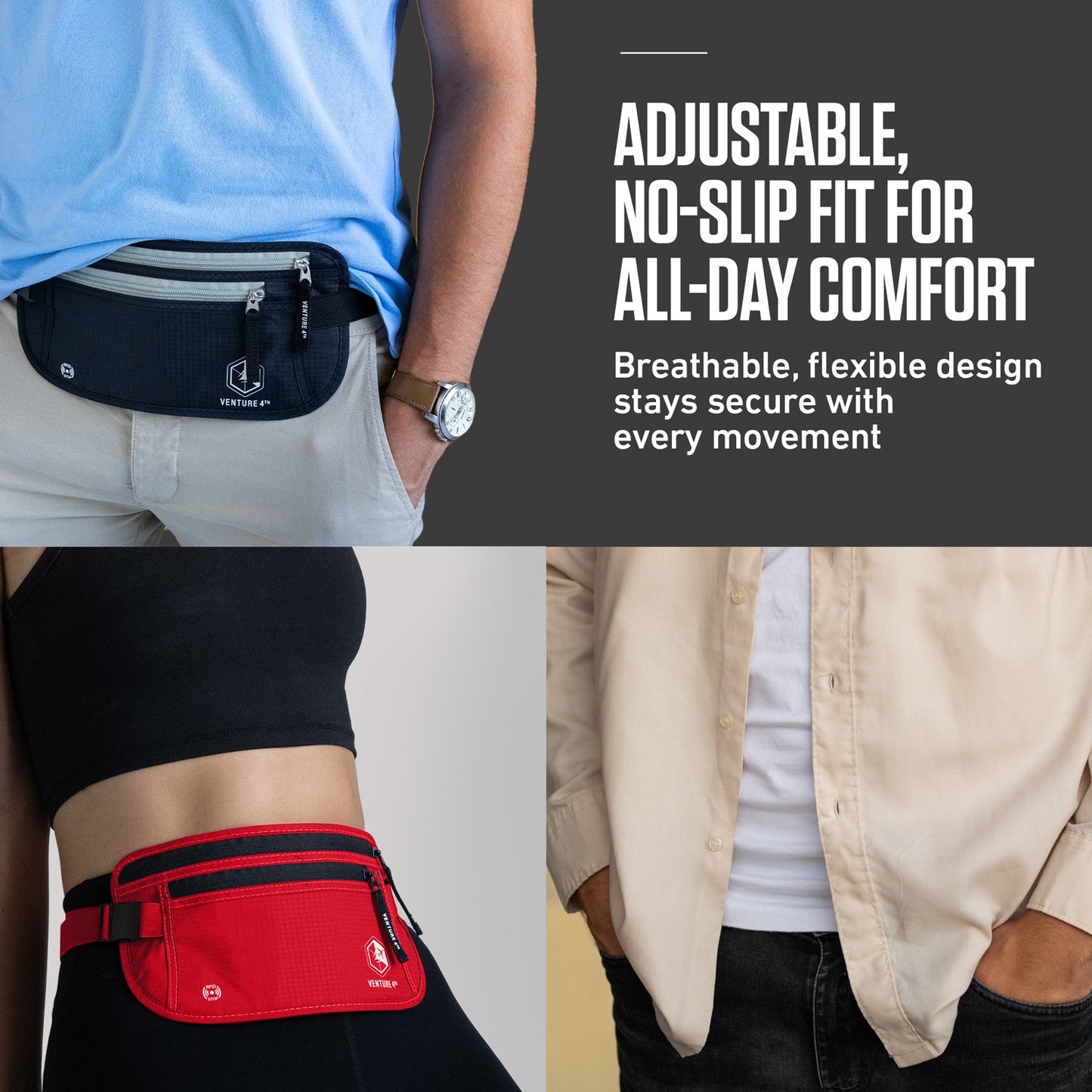 RFID Safe Money Belt