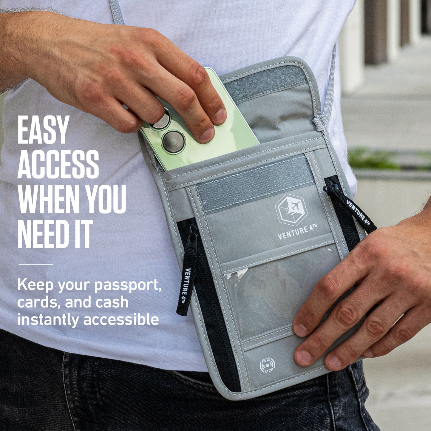 RFID Neck Pouch