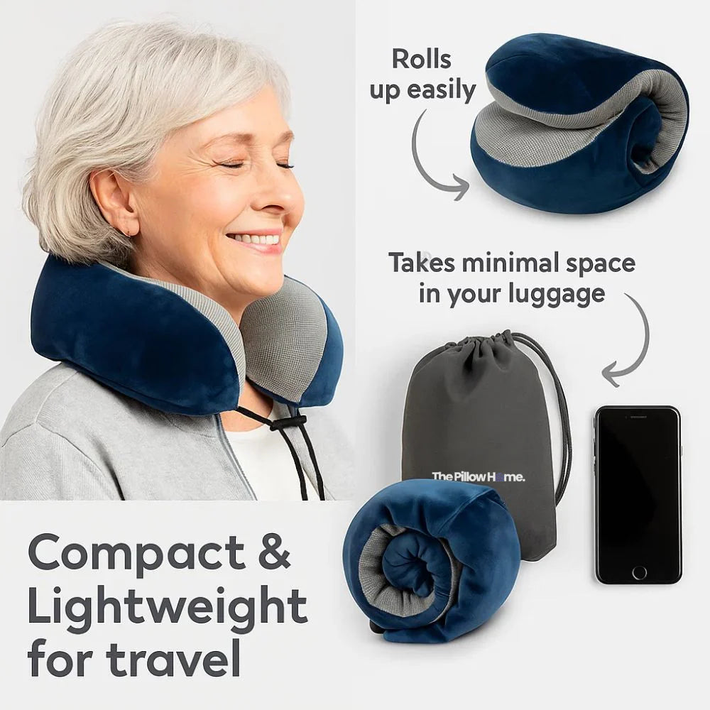Memory foam travel pillow