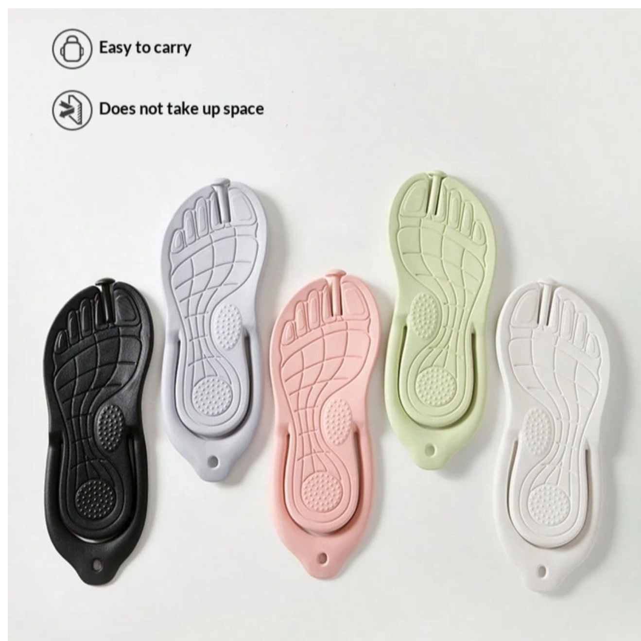 1 Pair Mini Foldable Travel Slippers, High Elastic Soft Sole Anti-Slip Breathable Unisex Hotel Bathroom Beach Portable Massage Flip Flops