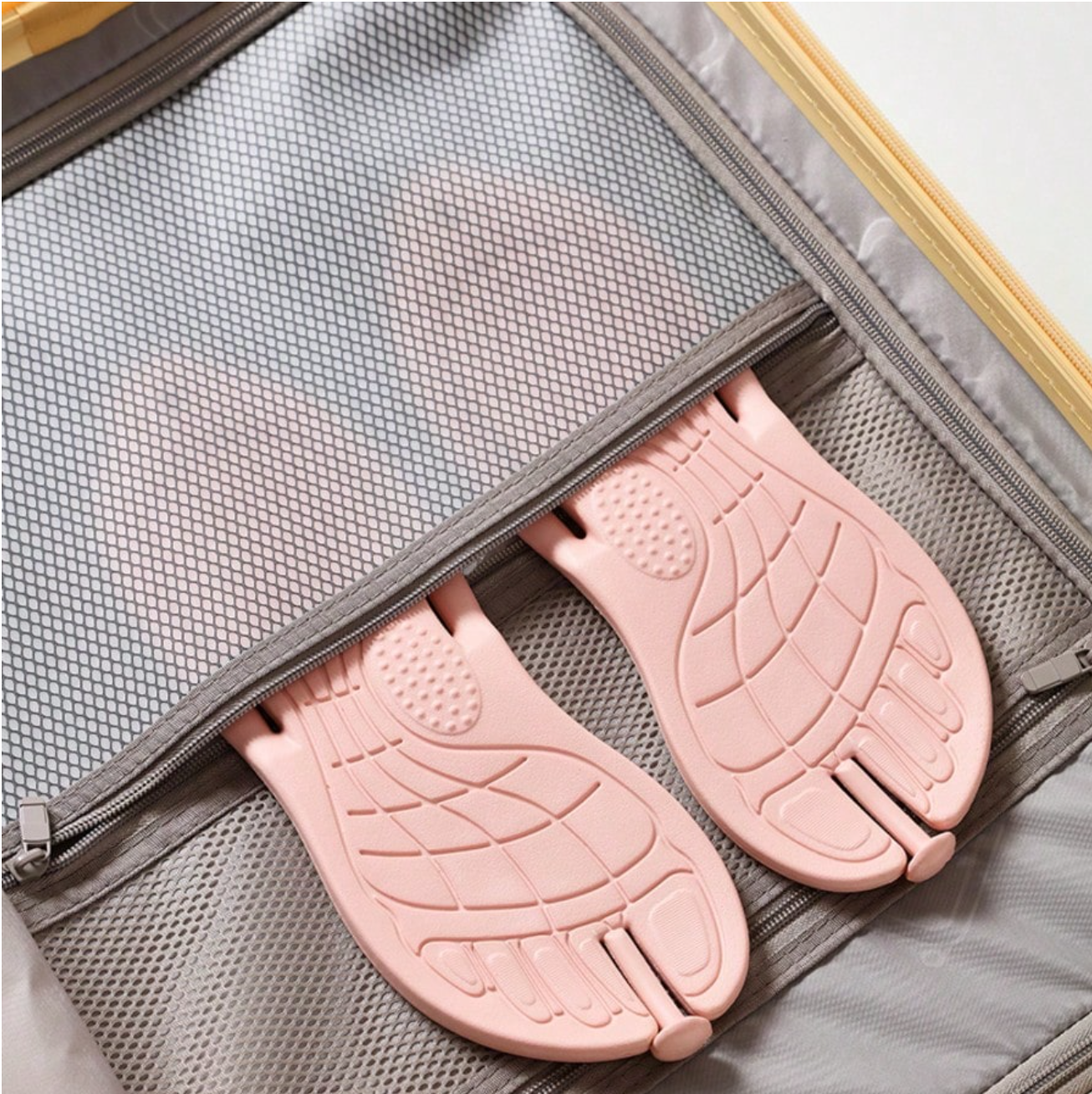 1 Pair Mini Foldable Travel Slippers, High Elastic Soft Sole Anti-Slip Breathable Unisex Hotel Bathroom Beach Portable Massage Flip Flops