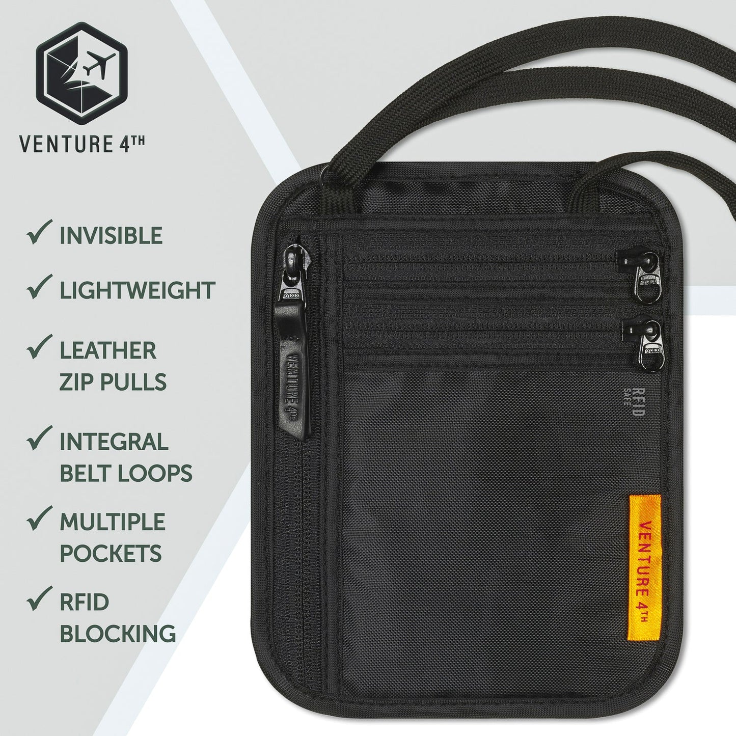 Slim Minimalist Design Travel Neck Wallet