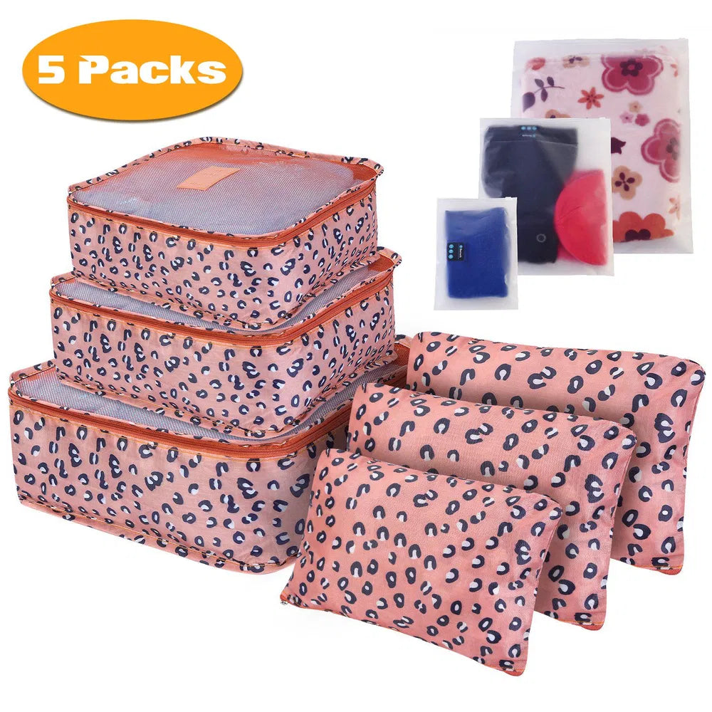 "9-Piece Compression Packing Cube Set — Travel Luggage Organizer"