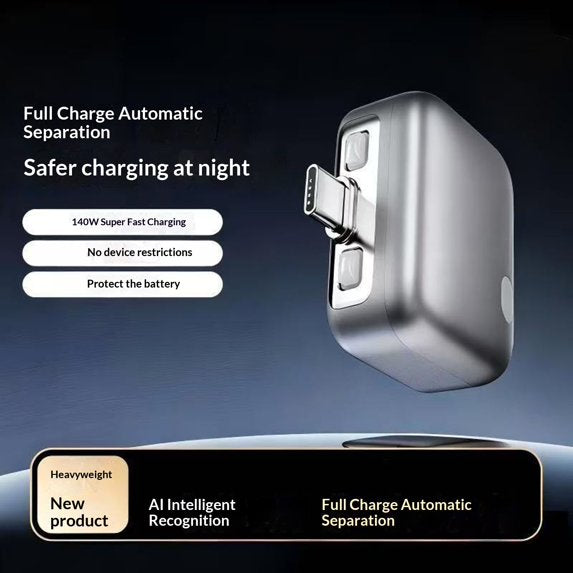 Battery Saver 140W Fast Charger 2026 AI Smart Auto Power Off Smart Stop Charging Adapter