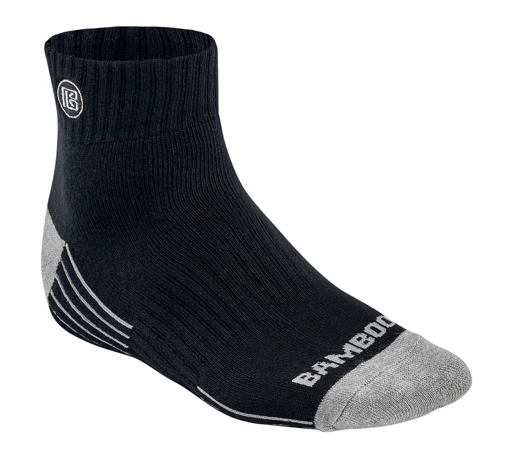 Premium Bamboo Rayon Quarter High Crew Socks