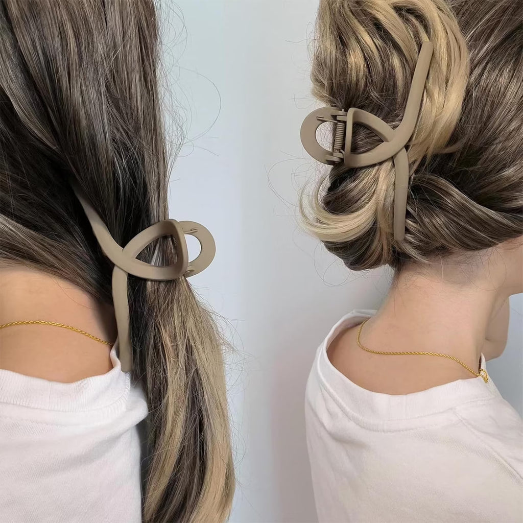 Claw Clips for Thick Thin Curly Hair, 10 Pack Big Hair Claw Large Hair Clips Non-Slip Accessories for Women Girls (Large Size) - 10 Color Options